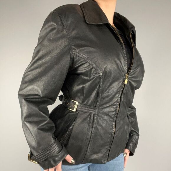 Danier Genuine Leather Waist-Cinch Coat - Picture 5 of 16